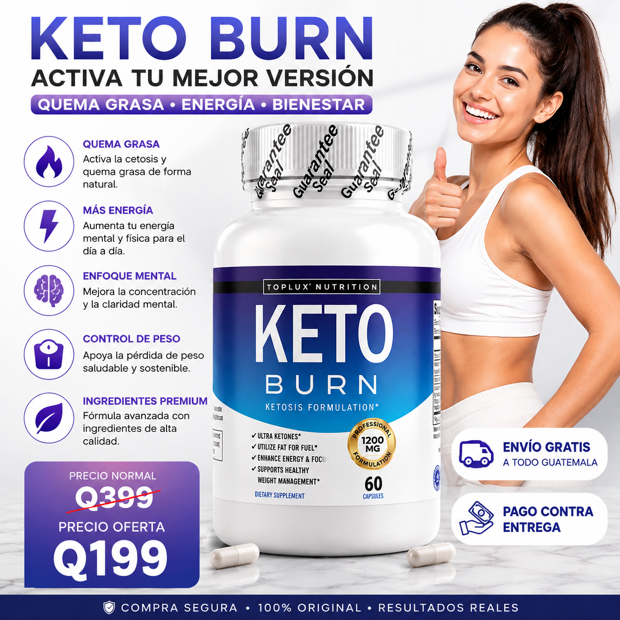 đ„ Keto Burnâą | CĂĄpsulas para Control de Peso, EnergĂa y Bienestar