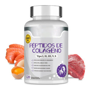 Péptidos De Colágeno Swiyie, 5 Tipos, 120 Cápsulas, 1800 Mg