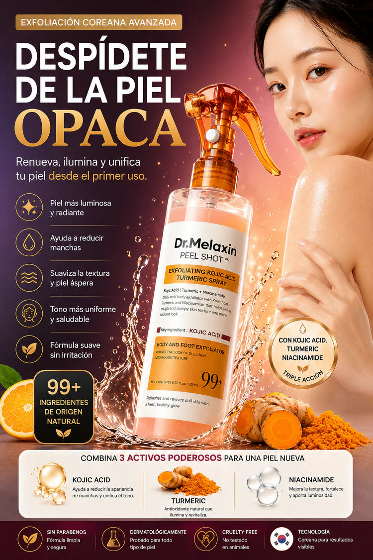 Dr. Melaxin Peel Shot - Piel Renovada en 60 Segundos - Solo Rocía y Listo