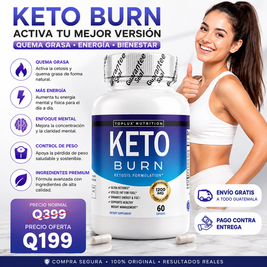 🔥 Keto Burn™ | Cápsulas para Control de Peso, Energía y Bienestar