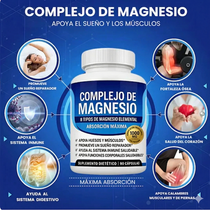 Complejo de Magnesio  Más Energía, Mejor Sueño y Músculos Relajados