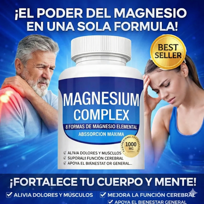 Complejo de Magnesio  Más Energía, Mejor Sueño y Músculos Relajados