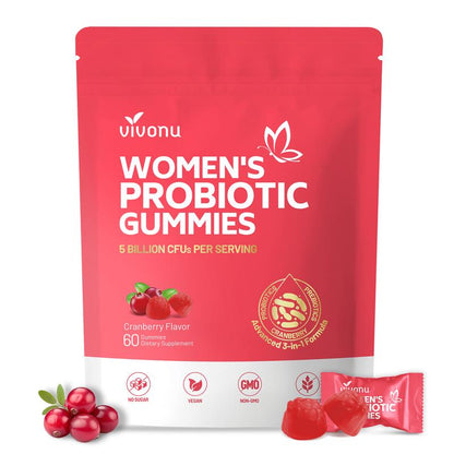 VIVONU Gomitas Probióticas de Arándano