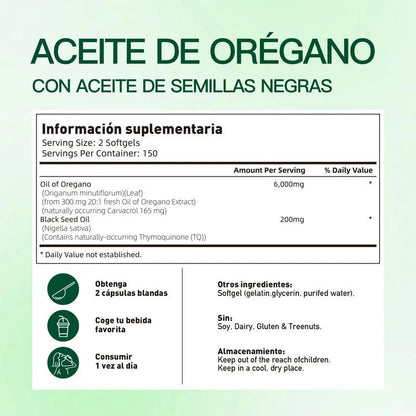 Aceite de Orégano Suplemento Antioxidante Natural
